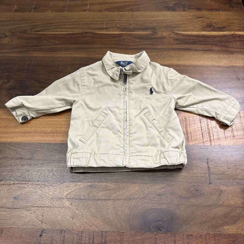 Polo Ralph Lauren Baby Jacket 9 Months beige Harrington Toddler Jacket
